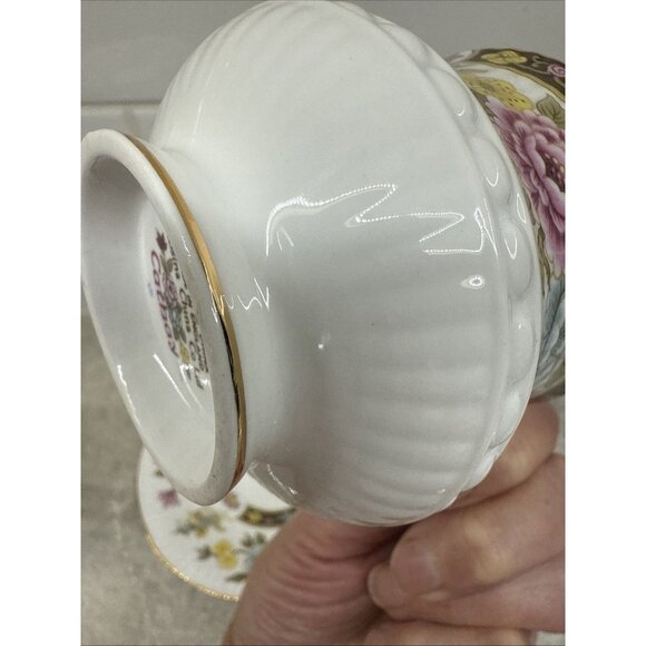 Rosina Queen's Cathay Teacup and Saucer Bone China England Excellent Condition - Picture 8 of 11